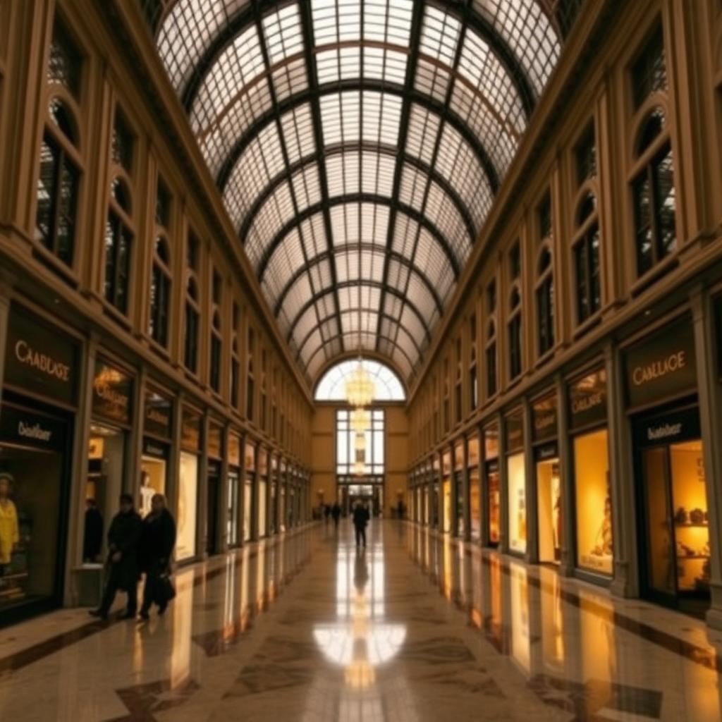 Interior of the Galleria Vittorio Emanuele II